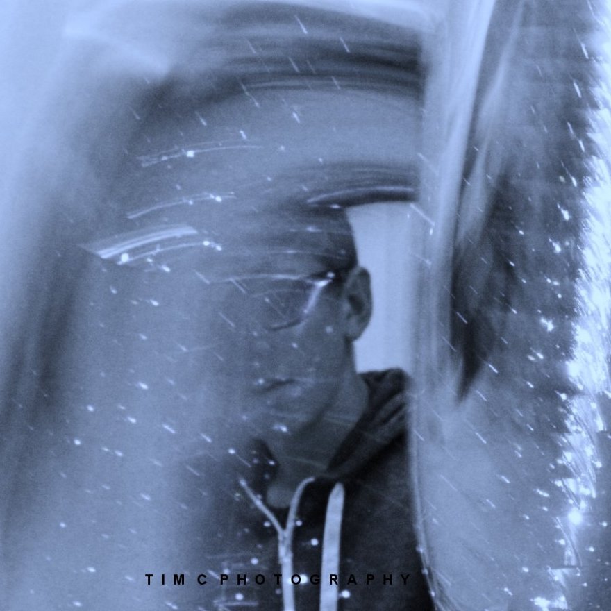 An abstract portrait of a young man