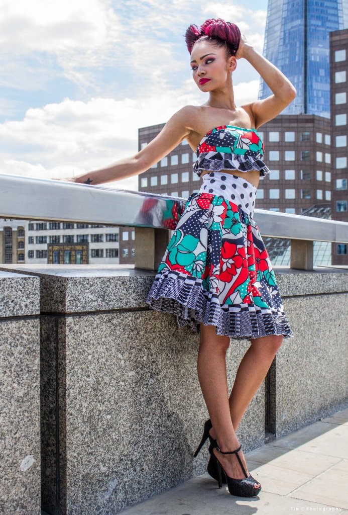 Franchescia Byam by Tim Copsey wearing Mary Martin